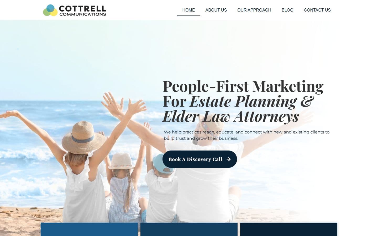 Cottrell Communications Group homepage preview